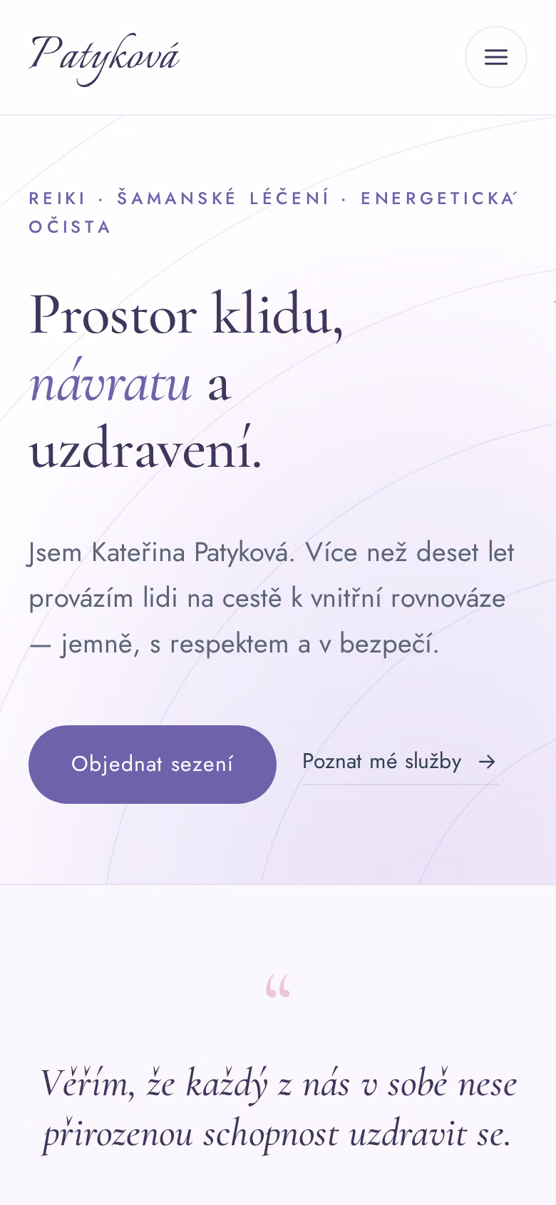 Kateřina Patyková – web na míru - obrázek 2